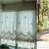 150 * 175cm pastoral stil justerbar ballong gardin vardagsrum skugga vit fönsterbehandling gardiner för Windows 210712