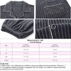 Mens Pajama Sets Home Suit Modern Style Man Sleepwear 2 Pieces Lounge Sleeping Wear Tops + Pants Plaid Long Sleeve PJ Set 211111