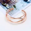 Cuff Bracelets Bangles for Women Gold Rose Gold Silver Color Multicolor Jewelry Female Bohemian Vintage Big Statement Bangle Q0719