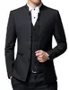 mandarin collar blazer homens