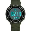 Zegarek Mężczyźni Sport Outdoor Wojskowy Duży Dial LED Wodoodporny Analog Relogio Masculino Cyfrowe Zegarki Zegarki