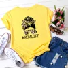 Anne Hayat T Gömlek Kadın Pamuk Artı Boyutu Leopar Kafatası Aestheic Grafik Tshirt Kısa Kollu Yaz Rahat Anneler Günü Tees Tops 210623