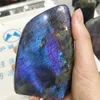 Decorative Objects & Figurines Natural Polished Labradorite Crystals Purple Pink Flash Office Accessories Home Decoration Desk Ornament Gems