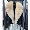 Natural Real Fur Coat Genuine Sheep Leather High Quality Winter Women Whole Skin Fur Coats Leather Jacket Outwear 211007