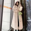 Femmes fourrure Faux-20 degrés hiver veste Long manteau femmes en peluche chaud femme Imitation vison épais Parka grande taille