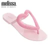 Melissa Big Heart Frauen Gelee Schuhe Flip Flop Frauen Flache Hausschuhe Gelee Sandalen Melissa Brasilianische Weibliche Gelee Schuhe 220224