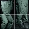 Pantaloni tattici militari della città Uomini SWAT Combat Army Pantaloni Molte tasche impermeabili resistenti all'usura Casual Cargo 5XL 220303