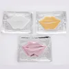 Pink White Gold Crystal Collagen Masks Moisturizing Essence Lip Care Cosmetic Anti Wrinkle Patch 8G/PC
