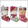 Decorations Festive Supplies & Garden Creative Stocking Santa Claus Snowman Christmas Tree Ornaments Sock Home Party Decoration Children Can