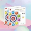 Rainbow Push Spinners Finger Fun Bloem Vorm Fidget Kerstcadeau Bubble Poppers Board Spinner Toy for Kids Adult Stress Relief Toy G643UC0