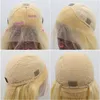 Lace Wigs 613 Honey Blonde Straight Wig Short Wavy Bob Pixie Cut 13x4 Transparent Front Human Hair With Bangs For Black Women625801134458