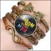 Charm Bransoletki Biżuteria Dzieci Autyzm Świadomość Dla Dzieci Uśmwaj Amazing Boy Girl Leather Wrap Wristband Inspiracation Drop Dostawa 2