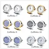 Jinju Camisa Formal Relógio Cufflinks para Mens Luxo Functional Relógio Rodado Casamento Cuff Links Day Day Presente Geminios Camisa