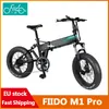 [EU Instock] Fiido M1 Pro Elektrisk cykel 20 tum Fettdäck 12.8Ah 48V 500W Folding Moped Cykel 50km / H Topphastighet 130km Mileage Range Inklusive moms