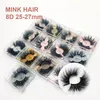 Fluffy Eyelashes 8D 25mm Individual Mink 3d Lashes In Bulk Fake Natural False lash Wholesale eyelash Extension Supplies