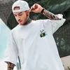 Męskie koszulki Tide Hip Hop Tees T-shirt chiński styl panda harajuku luźne mężczyźni tops