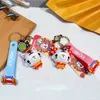 Cartoon Cute Lucky Joy Tiger Keychain Female Fashion New Year White Tiger Animal Couple Accessories Bag Pendant Keyring Gifts G1019