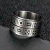 Les anneaux de grappe personnalisent les dés à double couche en acier au titane à la mode rotatifs Spin Ring Knuckles Father Day Birthday Gift Boyfriend