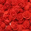 Couronnes de fleurs décoratives 50/100/200 pièces ours en peluche de roses 3 cm mousse mariage noël décor pour la maison bricolage cadeaux boîte artificielle