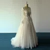 Linia Illusion Bodice Sukienka ślubna Plus Rozmiar Afryka Princess Vestidos de Noiva 2021 Boho dla panny młodej Proste suknie
