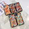 Blommor Daisies Luxury Designer Show Square Box Telefon Fodral för iPhone 12 11 Pro Promax X XS XSMAX 7 8 Plus Samsung Not20 S21 A51 A71 Cover Case