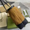 Lady Classic Ophidia Straw Tote Crossbody Bag Designer Camel handväska axelväskor