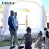 5x4.5m Wedding's Moonwalk artı Beden Şişme Beyaz Düğün Atlama Bouncer House Klasik Bounce Jumper Kalesi Çadır Satılık