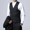 メンズスーツブレザー秋のブラックレトロスーツ3セットのファッショナブルなスリムカジュアルブレザージャケットズボン