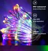 200 LED 20 Mètres USB Étanche RVB Télécommande Extérieure Éclairage De Noël Jardin Guirlande Décorative Tube Corde Guirlande Lumineuse Éclairage De Vacances