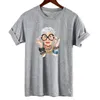 Sommar Tumblr Fashion Old Women Print T Shirt Kvinnor Bomull O-Neck Kortärmad Toppar För Kvinnor Kawaii Tshirt 210518