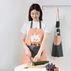 Aprons Kitchen Wipeable Waterproof Oil-Proof Cartoon Apron For Restaurant Grill Cafe Barbecue Milk Tea Shop Garden Baking Accessories