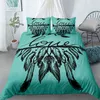 Dream-Catcher Boho Pościel Zestaw Dreamland Duvet Cover i Poszewka Królowa King Size Zestawy 210615