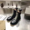 Kadın Platformu Chelsea Çizmeler Moda Bayanlar Şeker Renk Taban Diz Boot Üst Tasarımcı Lüks Kadın Kalın Alt Tifle Soled Ayak Bileği Booty Ayakkabı Kutusu Boyutu 35-40