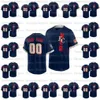 Custom 2021 All Star Game Navy Coolbase Baseball Authentic Jersey Double Ed Embroidery Men Women Youth