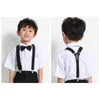 Elastic Baby Boys Girls Suspenders Y Back Clips on Solid Color Kids Suspender Braces Children Accessories S Size 25*65cm