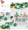 Jungle tema balão conjunto escuro verde balão casamento decoração festa de aniversário