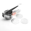 Potato Masher and Rice Mill Manual Juicer Squeezer Puree Vegetable and Fruit Stainless Steel Kitchen Cooking Tools