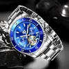 LIGE Hommes Montres Mode Top Marque De Luxe D'affaires Automatique Montre Mécanique Hommes Casual Montre Étanche Relogio Masculino + Boîte 210517