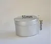 50 g lege aluminium crèmepotjes 50 ml aluminium blikken, metalen lippenbalsemcontainer