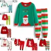 Рождественские пижамы малыши мальчики Сантала 2 шт. Устанавливает детские мягкие хлопчатобумажные девушки дома костюмы детская одежда 30 дизайн опционально BT6749