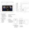 Relógio de parede Estação Meteorológica Digital 3 Sensor Sem Fio Interior Interno Termômetro Higrômetro Barômetro Previsão Moderna Relógio -40 210930