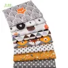 Chainho, 8PCS / Lot, Jungle Djur-serien, tryckt Twill Bomullstyg, Patchwork Cloth, DIY Sy Quilting Material för BabyChild 210702