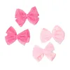 Dekorativa blommor kransar 10 bitar av rosa trådband båge band i lager barns hårband dekoration kläder tillbehör hand