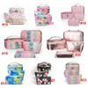 Marble Makeup Bags Portable Cosmetic Bag Travel Tolietry Large Pouch Waterproof Organizer Stuff Sacks for Women Girls 3pcs/ Set