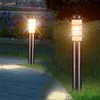 Lampy Lawn E27 Outdoor Pathway Filar Światła Ze Stali Nierdzewnej Krajobraz Fink Bollard Light Villa Backyard Garden Patio Chodnik