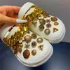 Sommer Frauen Hausschuhe Schuhe Mit Charms Schmuck Garten Schuhe Keile Plattform Sandalen Rutschfeste Weibliche Clogs Flip-Flops Für Frau Y1120