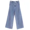 Girls Jeans Children039s Pants Loose Wide Leg for Kids Trousers Allmatch Casual Clothes 10 12 13 14 Y 211102340h2730077