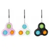 3 4 5 bubblor spinner leksaker push key ring bubbla pers brädet poo dess nyckelring spinnare stress lättnad dekompression finger pussel squishy dna ball g47w6pg5243872