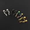 Fake Nose Clip Ring Studs Hoop Medical Stainless Steel Septum Piercings Body Sexy Jewelry Women Men Accessories