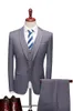 Męskie Garnitury Blazers 12 Kolor (Kurtki + Kamizelki + Spodnie) Moda Moda Wysokiej Jakości Czysta Bawełniana Business Blazers / Mężczyzna Slim 3 Piece Suit / Groom Dres